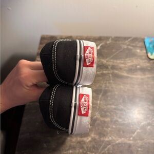 Vans Black and White Low-Tops